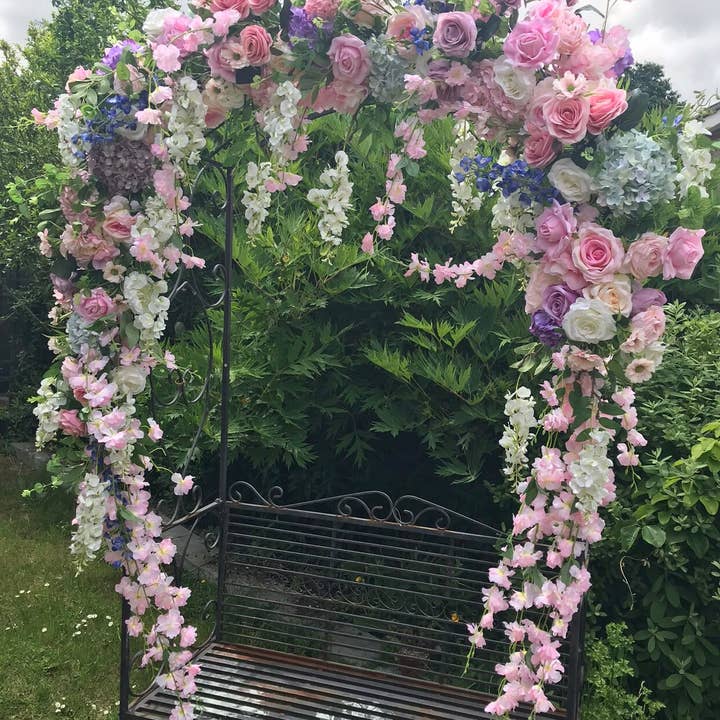 IVY CRUZ - Wholesale Bunting/Garland - Pastel Flower Garland, Floral Garland, Wedding Garland