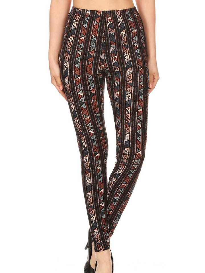 Sueded Tribal Diamond Legging for wholesale by Flirty & Femme
