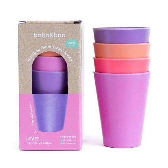 bobo&boo big kid-sized bamboo cups - sunset (480ml) for wholesale by Bobo&boo