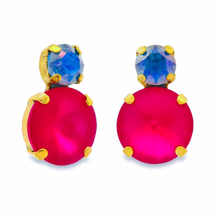 TOVA - Wholesale Stud/Post Earrings - Baby Maegan Earrings in Candy Crush2