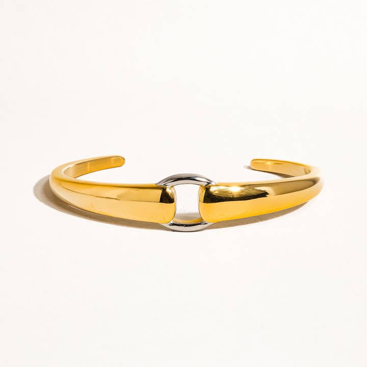 Flânerie by MAIQ - Wholesale Bangle Bracelet - Freddy 18K Non-Tarnish Modern Hoop Bangle