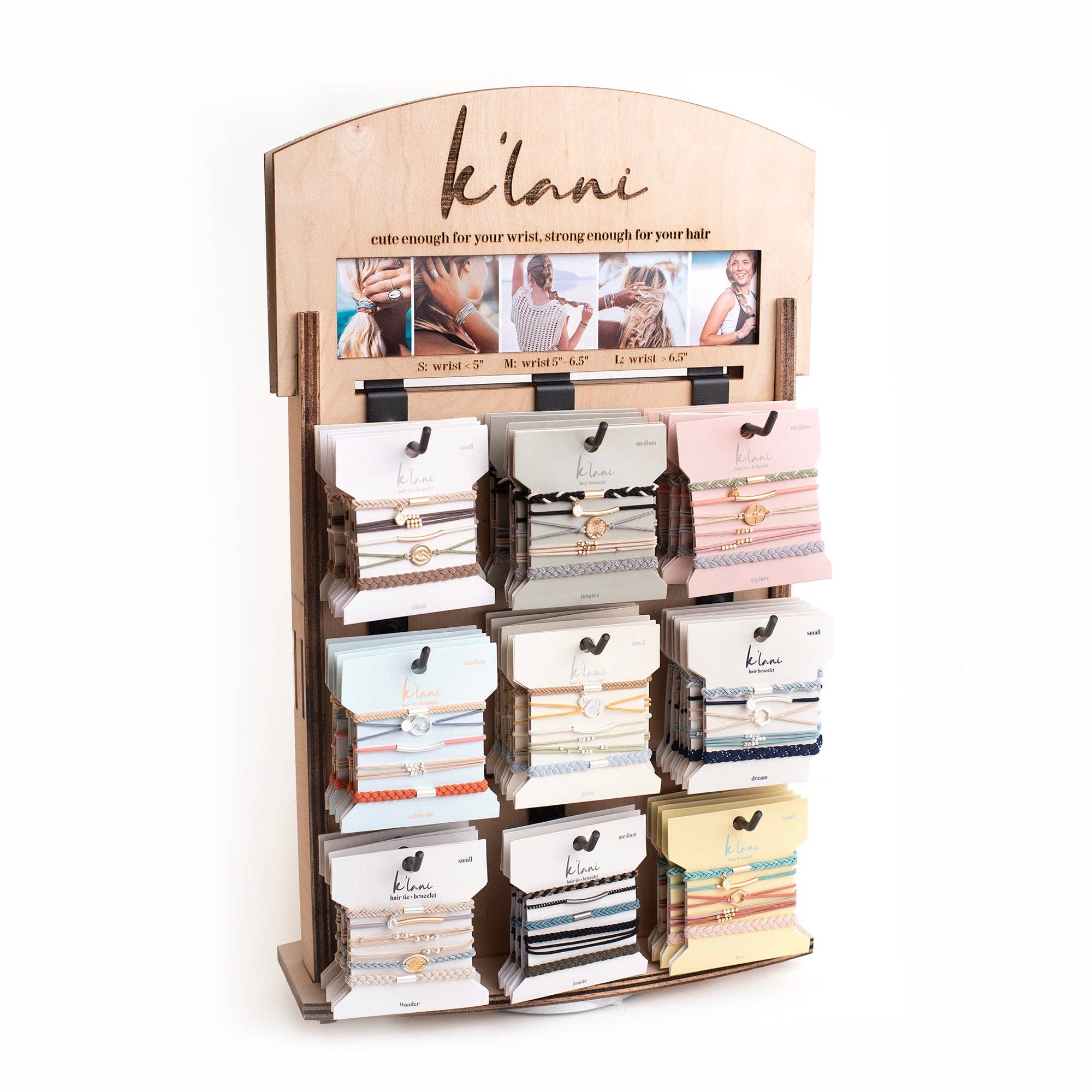 K'lani hair tie bracelets - Wholesale Retailer Display - Jewelry - Large Display FREE to new cust MUST BE IN CART & min108 unit0