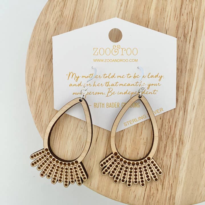 zoo&roo - Wholesale Dangle Earrings - Dissent earrings | RBG | Empowering earrings | Resist