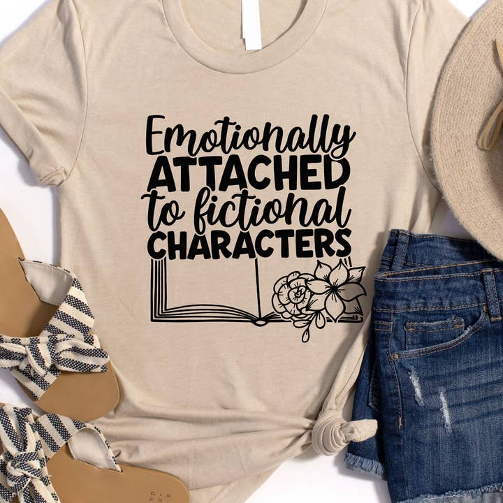 Emotionally Attached to Fictional Characters Graphic Tee and other Purchase Wholesale emotionally attached. Free Returns & Net 60 Terms on Faire trending on Faire.