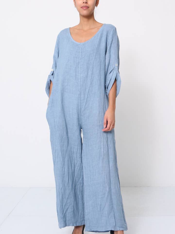 LÉA & LUC - Wholesale Jumpsuit - Women's - 100% linen combination REF.715040