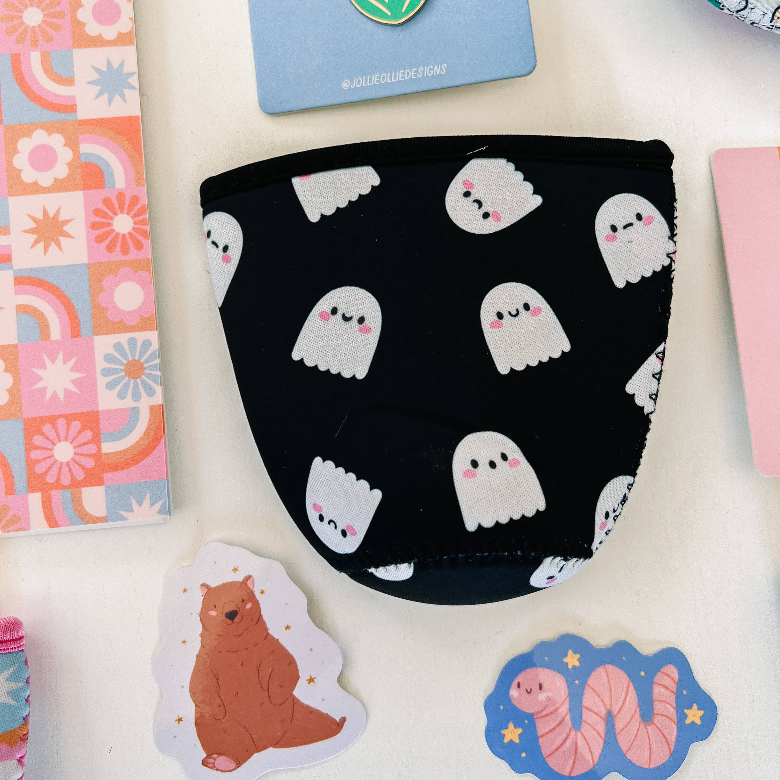 Jollie Ollie Designs – Engroshandel Drikkedunke – Spøgelseskaffemuffe1