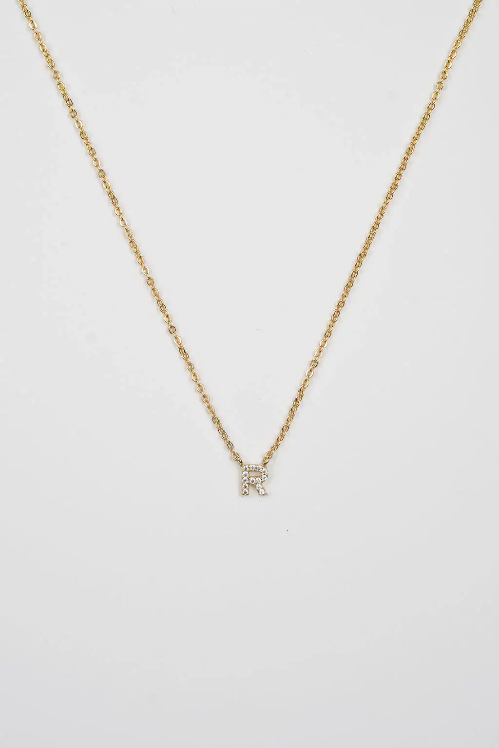 Brenda Grands Jewelry - Wholesale Jewelry Set - 18K Gold Dainty Shiny Initial Necklace - Set of 1632