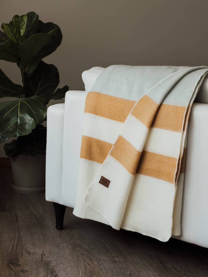 Coastal Harvest Large Alpaca Blanket for wholesale by Meraki Movement