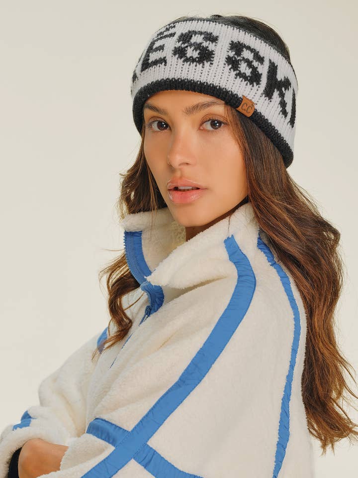 C.C APRES SKI Letter Winter Headband Headwrap for wholesale by Hana
