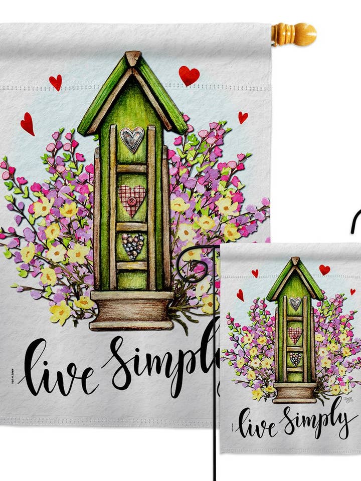 Leva Enkel Söta Liv Hem Blommig Uttryck Dekor för wholesale av Two Group Flag Co