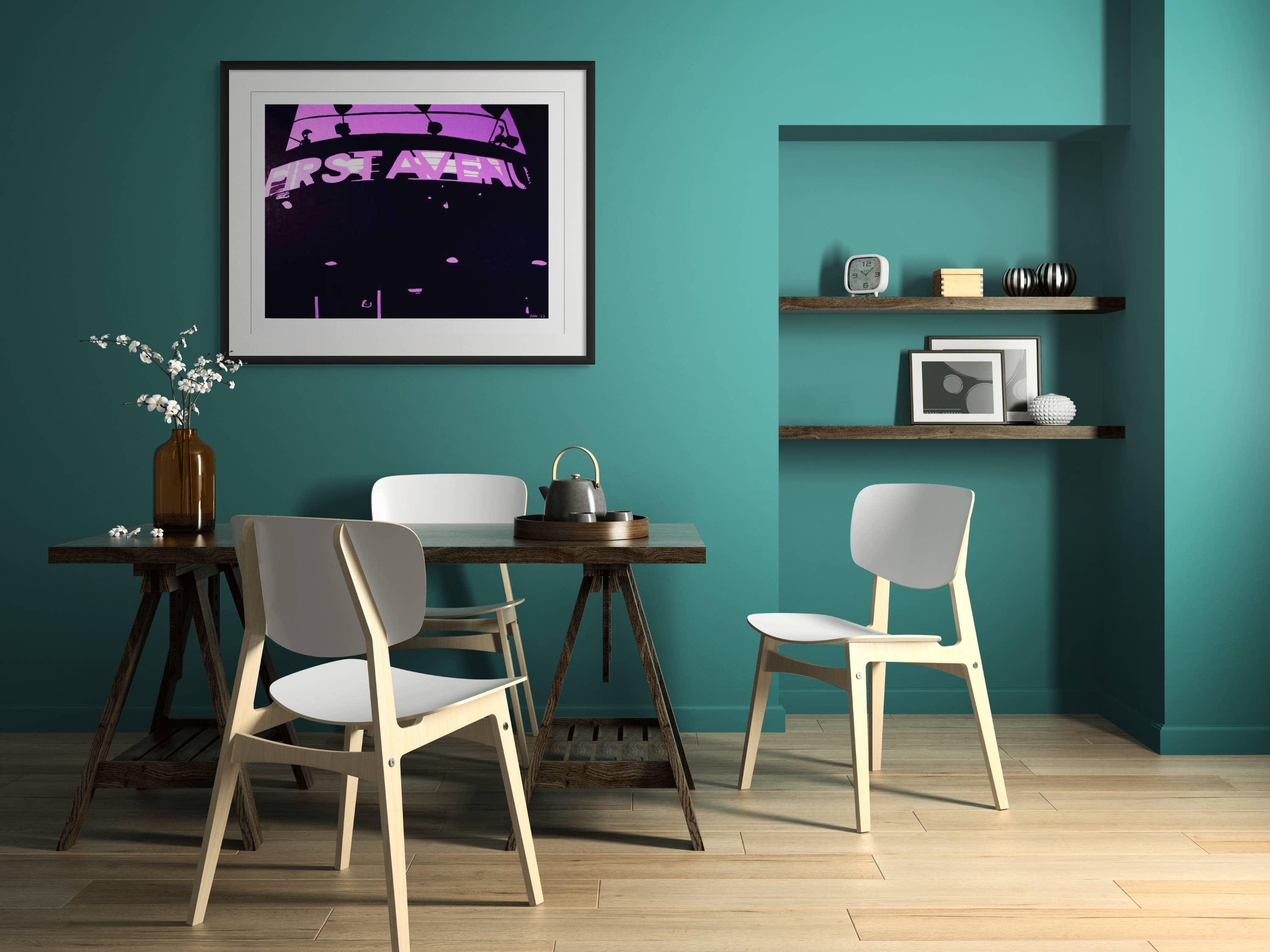 Amanda Wirig Retro Art - Wholesale Art Print - "First Avenue" Poster Size Print1