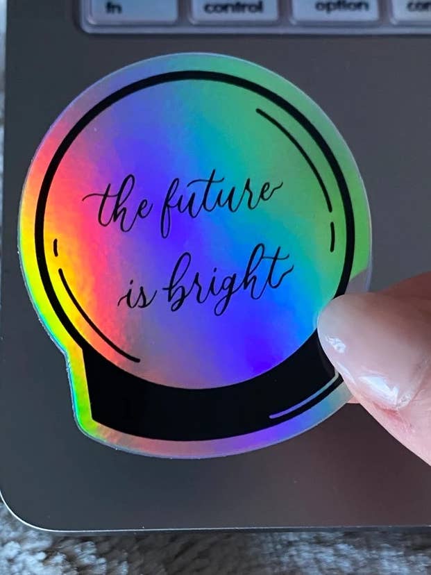 Autocollant boule de cristal holographique pour la vente par Papi Hour