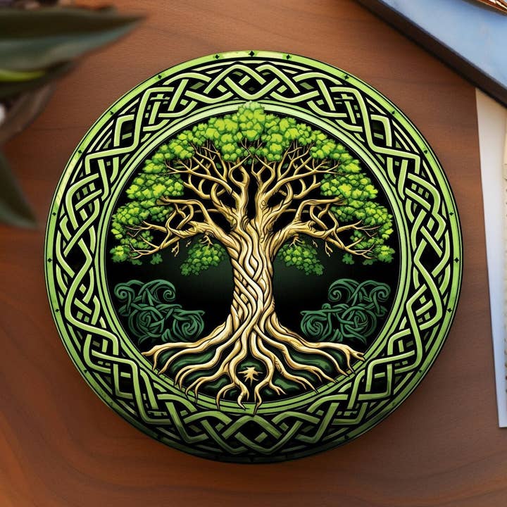 Celtic Tree of Life Ceramic Coaster with Cork Back and other Purchase Wholesale irish. Free Returns & Net 60 Terms on Faire trending on Faire.