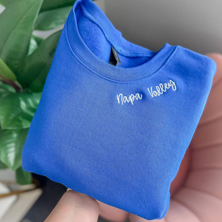 Custom Embroidered Sweatshirt, Embroidered, Custom Logo for wholesale by Bash