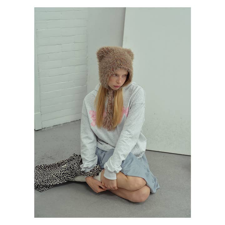 Sweetkama - Wholesale Beanie – Women's - Solid Color Cute Sweet String Tie Knit Hat YH305011