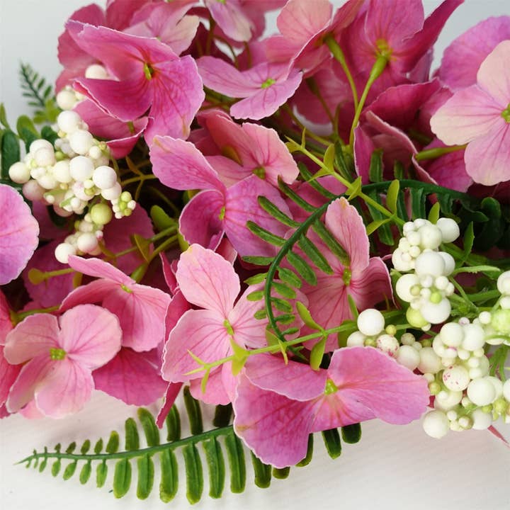 Leaf Design UK LTD - Wholesale Artificial plant - Artificial Hanging Plant Pink Blossom Garland1