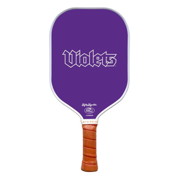 NYU Violets Purple Primary Violets Athletic Mark Pickleball Paddle (B2B) for wholesale by Rally Republic