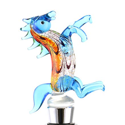 6" Bottle Stopper - Blue Horse for wholesale by Three Star IM/EX Inc.