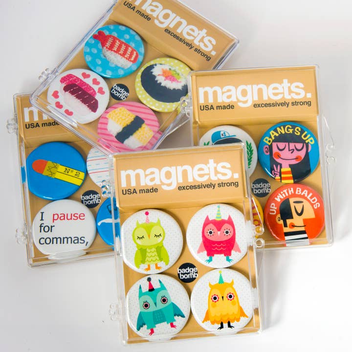 Badge Bomb - Wholesale Magnet - Portland Culture Magnet Pack