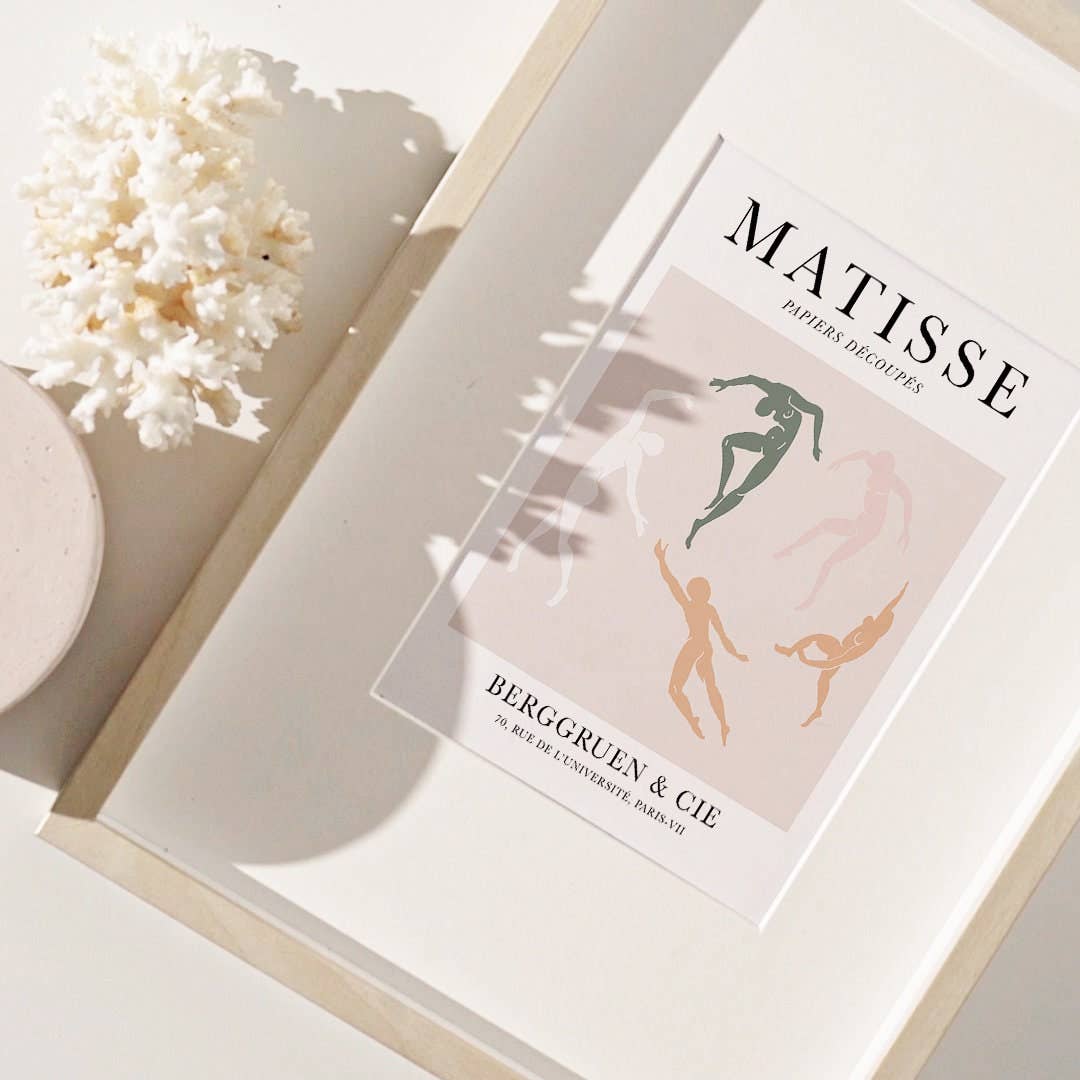 Sugar & Canvas – wholesale Konsttryck – Henri Matisse The Dance Cut-Ots Vintage Affisch Konst Print | Matisse Print, Matisse Affisch, Abstrakt Kroppsfigur, Papiers Decoupes #M055