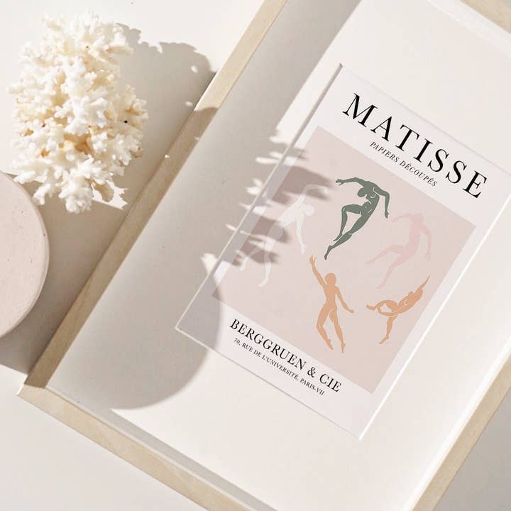 Sugar & Canvas – wholesale Konsttryck – Henri Matisse The Dance Cut-Ots Vintage Affisch Konst Print | Matisse Print, Matisse Affisch, Abstrakt Kroppsfigur, Papiers Decoupes #M055