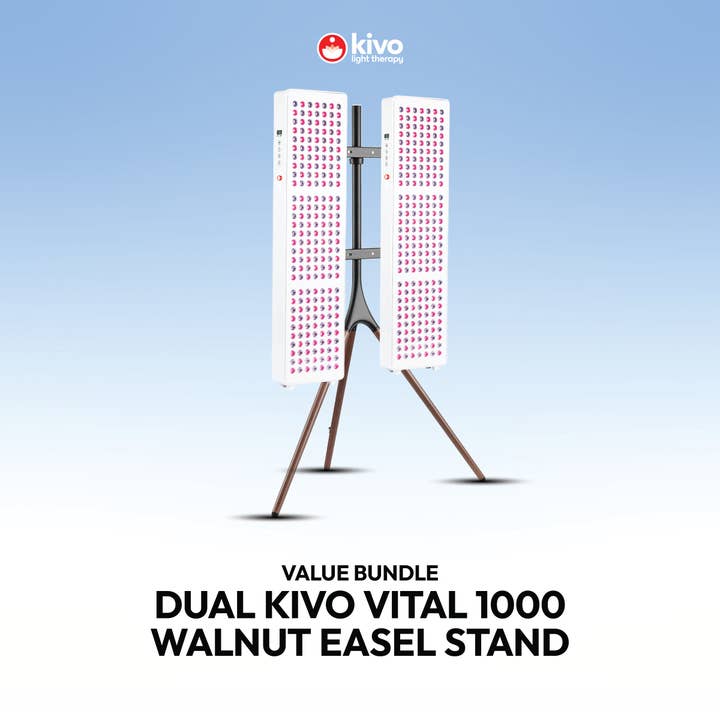 Kivo Vital 1000 Bundle: 2 x Vital 1000 e Cavalletto per la vendita all'ingrosso da parte di Kivo Red Light Therapy