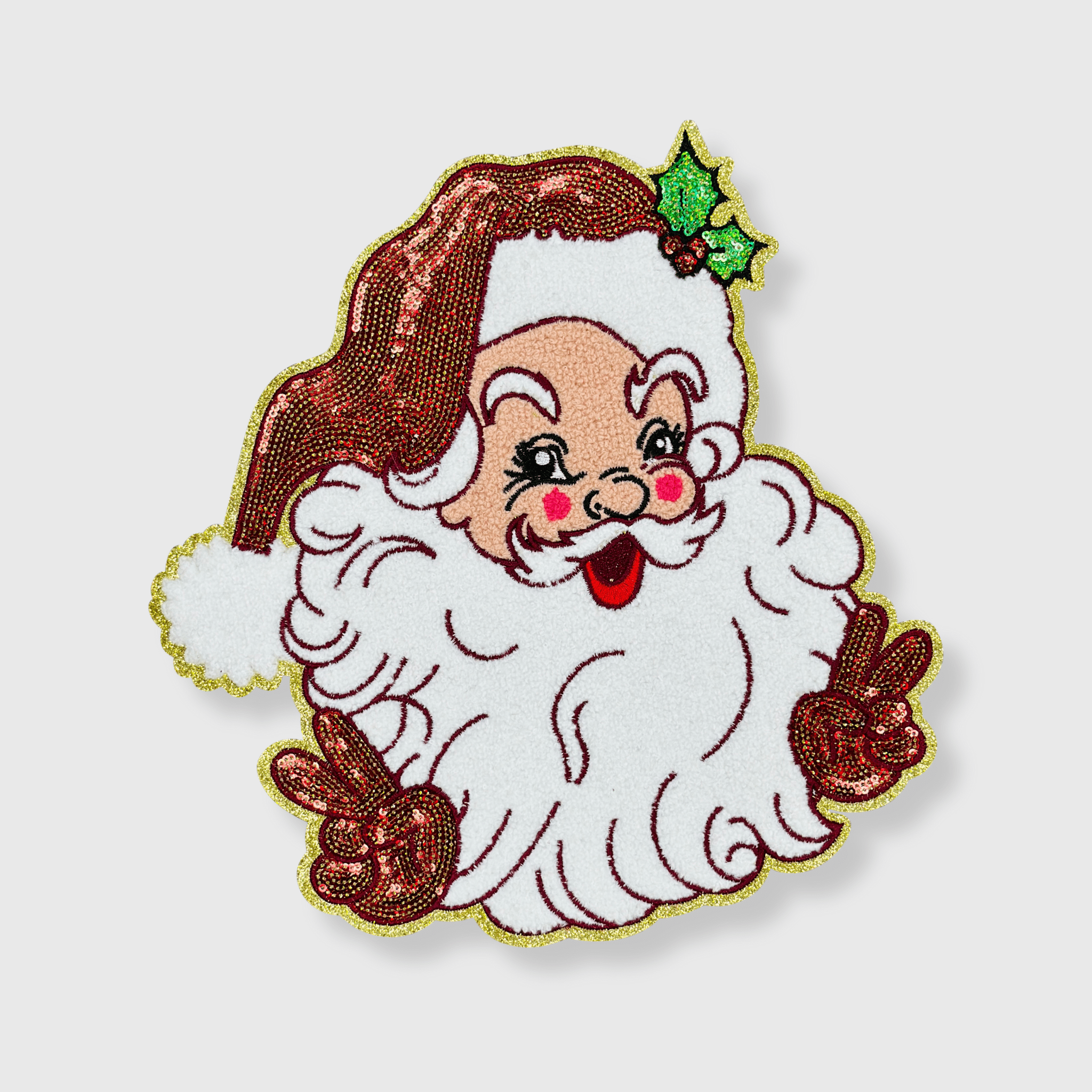 ILTEX Apparel - Wholesale Patch - CP1131 - Santa Red Sequins0