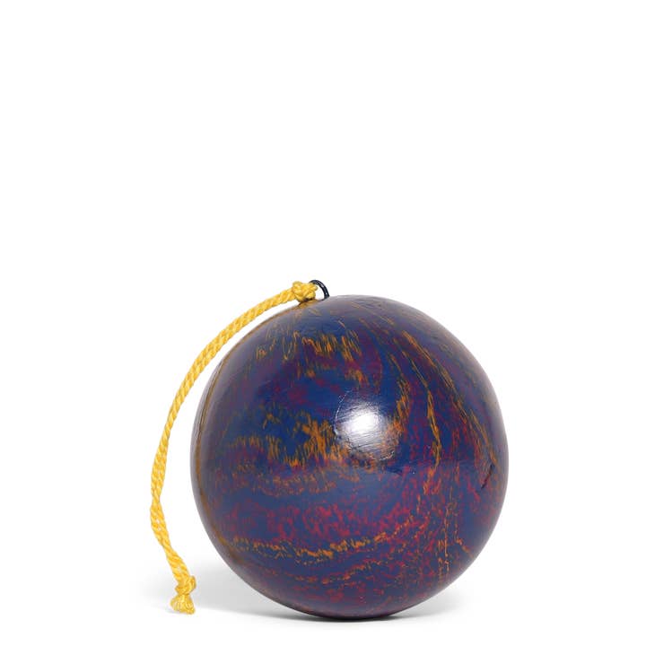 Marble Papier-Mâché Bauble Blue, 7cm for wholesale by studio THIE