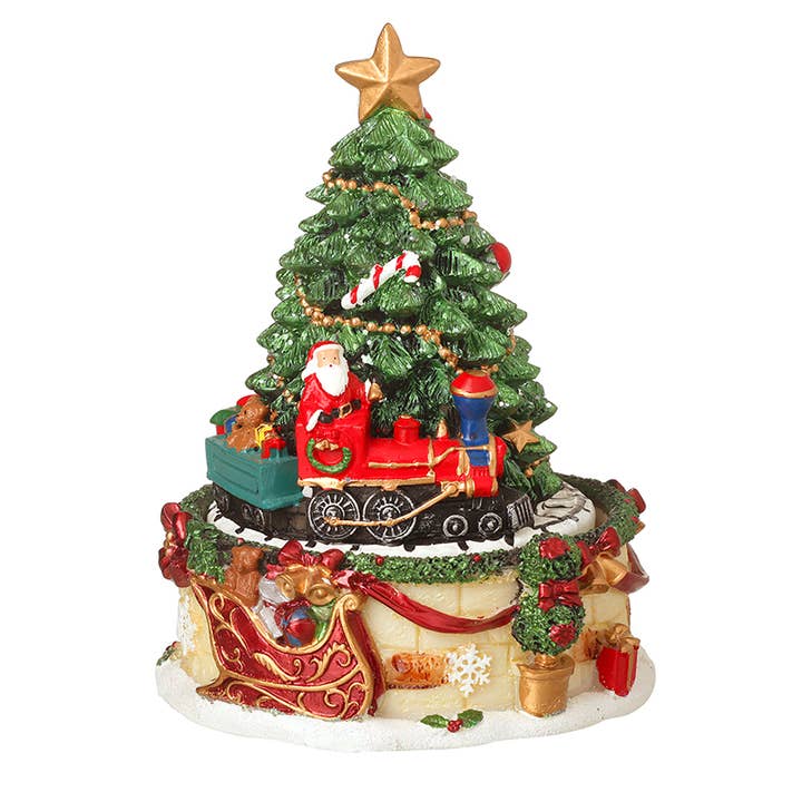 MUSIC REVOLVING TREE WITH TRAIN for wholesale by Heaven Sends