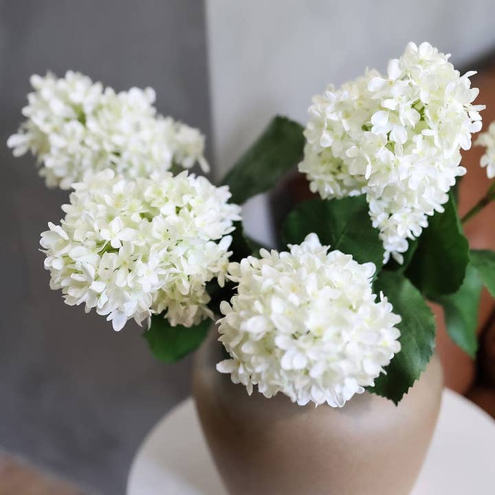 Prestige Botanicals - Wholesale Artificial flowers - Cream White Cone Hydrangea 35.5"3