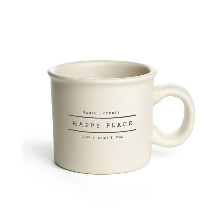 Mercantile 12 - Wholesale Coffee Mug - Custom HAPPY PLACE COLLECTION 14 Oz. Chunky Ceramic Mug