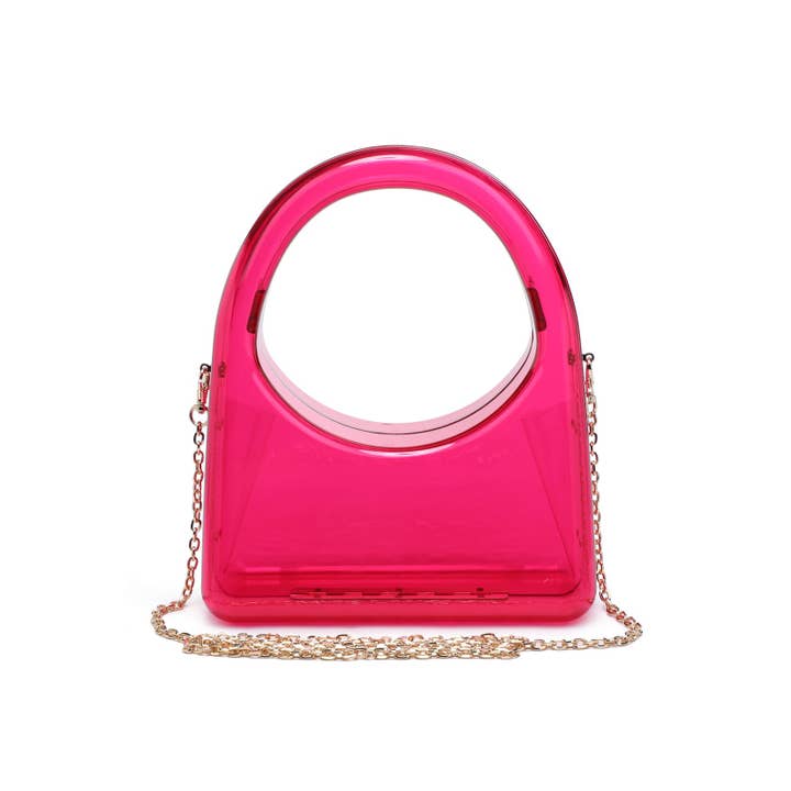 Urban Expressions - Wholesale Clutch - Dames - Zoila acrylic avondtas met transparant design30