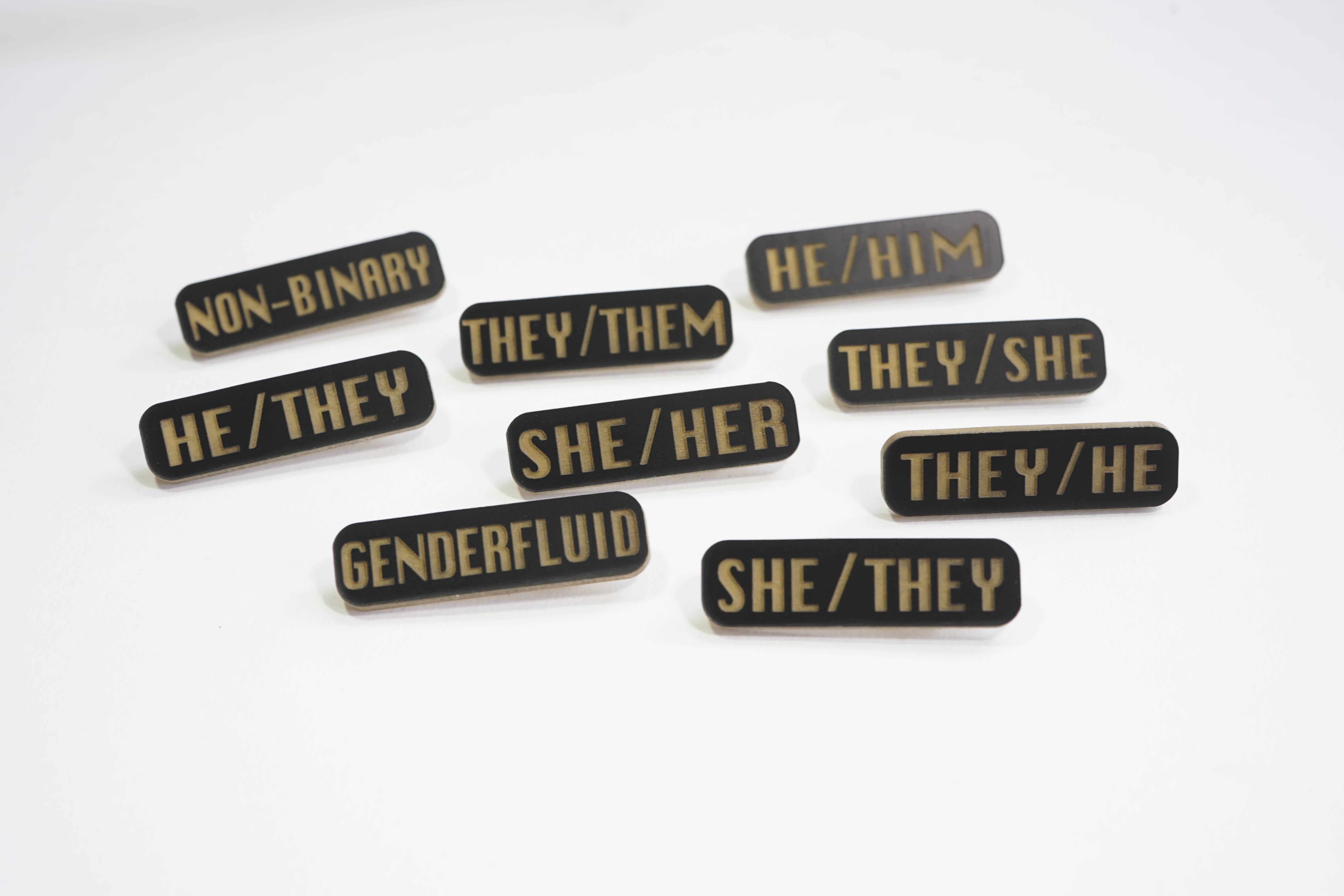 Design WhatHaveYou - Wholesale Lapel Pin/Button - Laser Cut Acrylic pronoun pins8