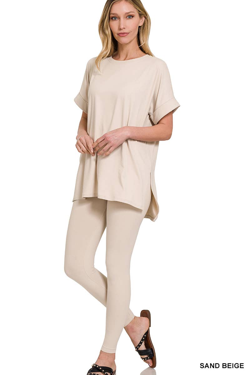 42POPS – Großhandel Loungewear-Set – Damen – Mikrofaser-Oberteil & Leggings 2-teiliges Set40