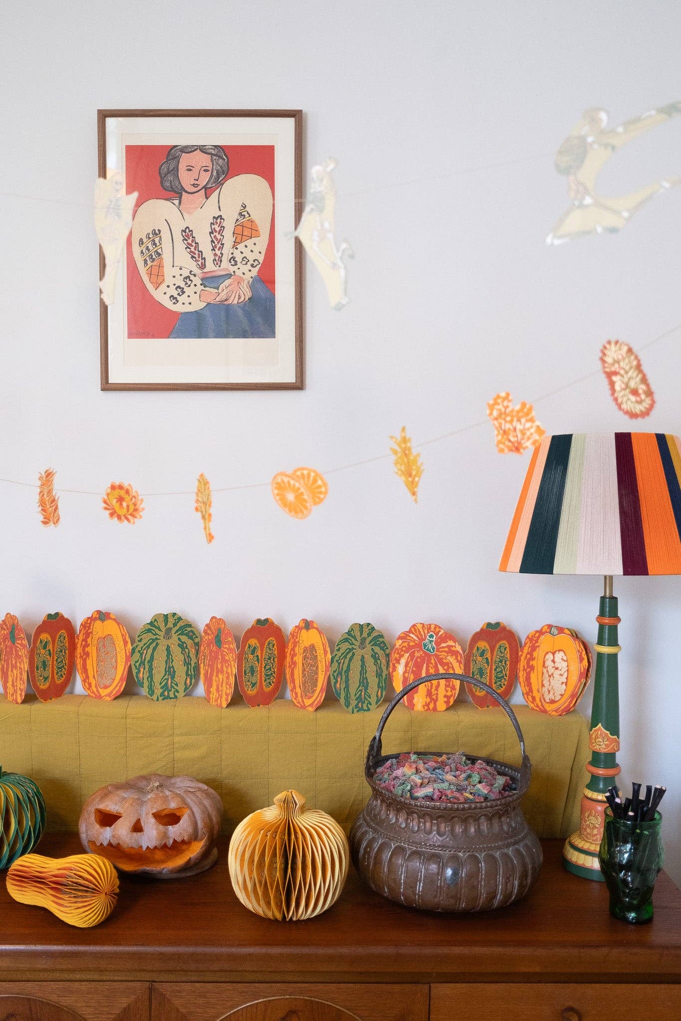 East End Press - Wholesale Slingers - Pompoenen Concertina Garland1