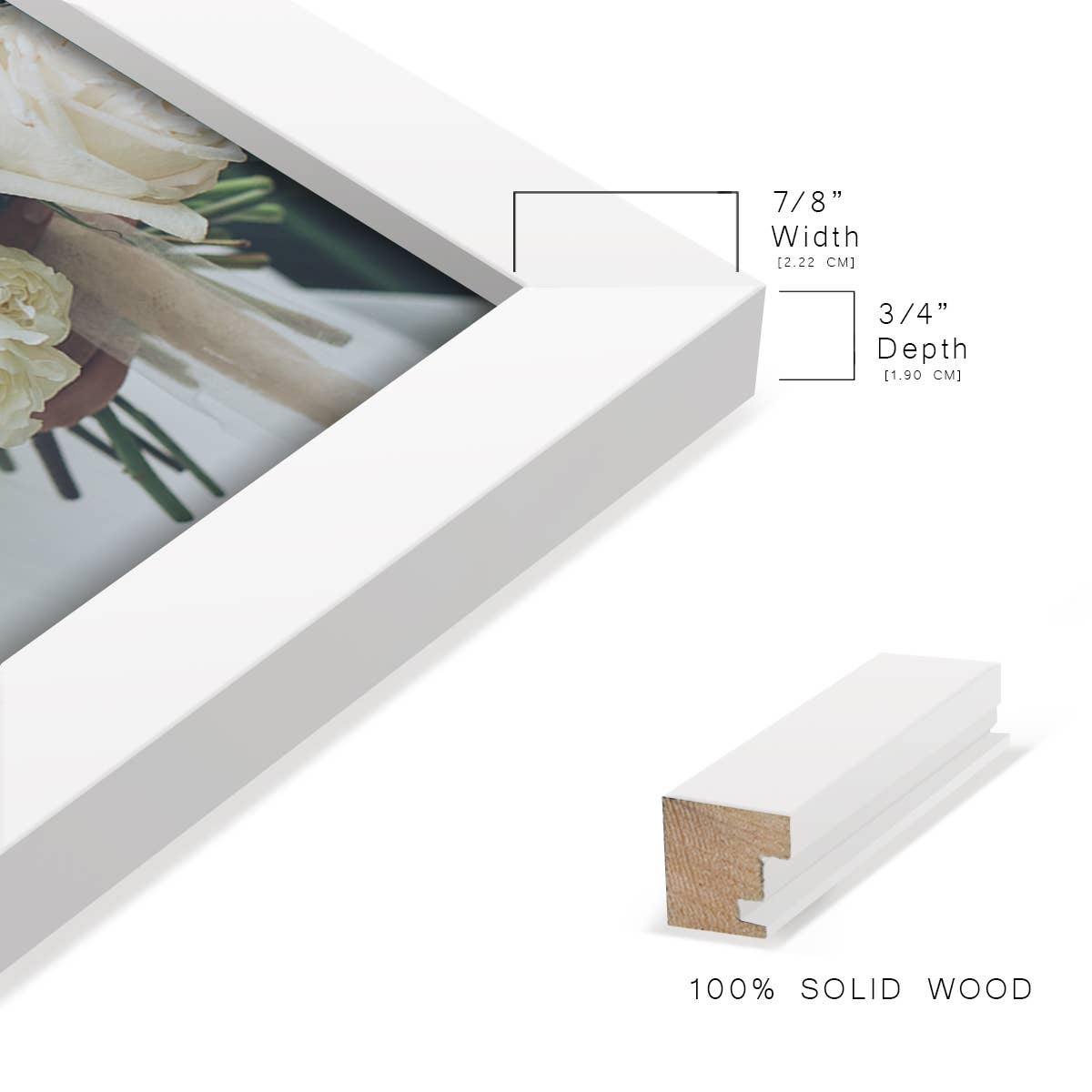 Wexford Home - Wholesale Picture Frame - Photo Frame. Real Wood Modern Frame, White4