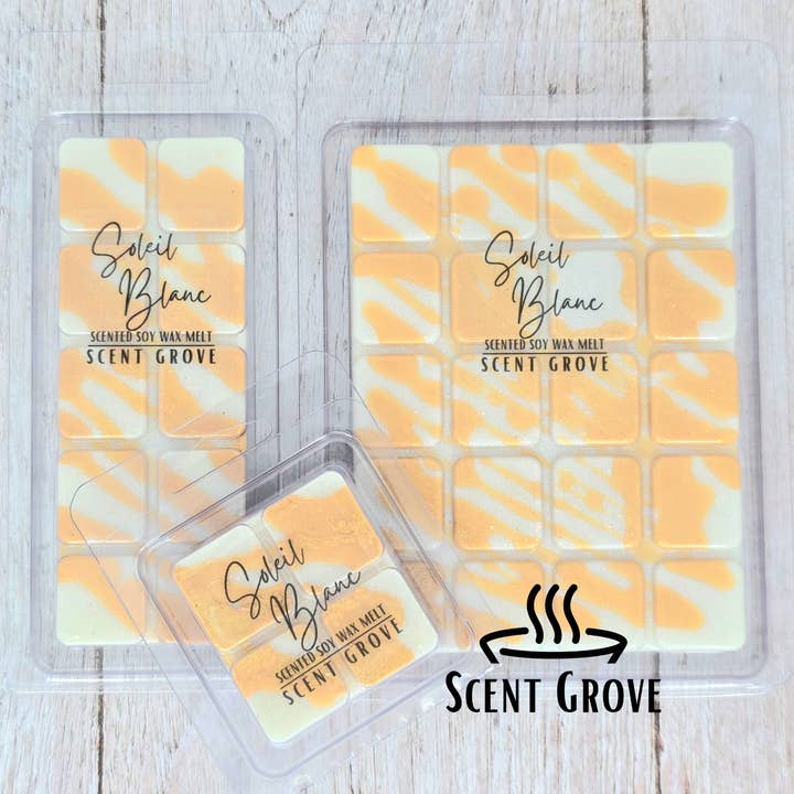 Fondant de cire de soja parfumé Soleil Blanc type TFord pour la vente par Scent Grove