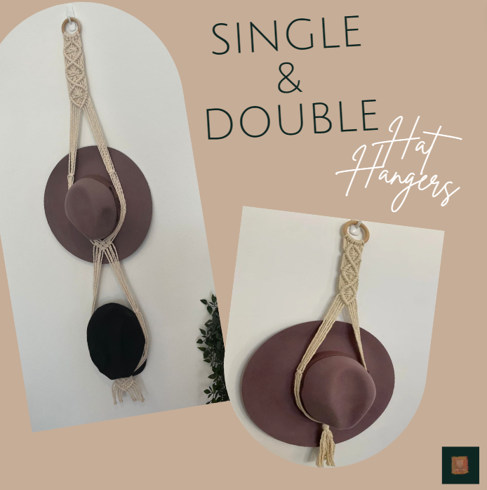 Charlie & Twine - Wholesale Hat rack - Macrame Hat Hanger, Boho Hat Hanger2