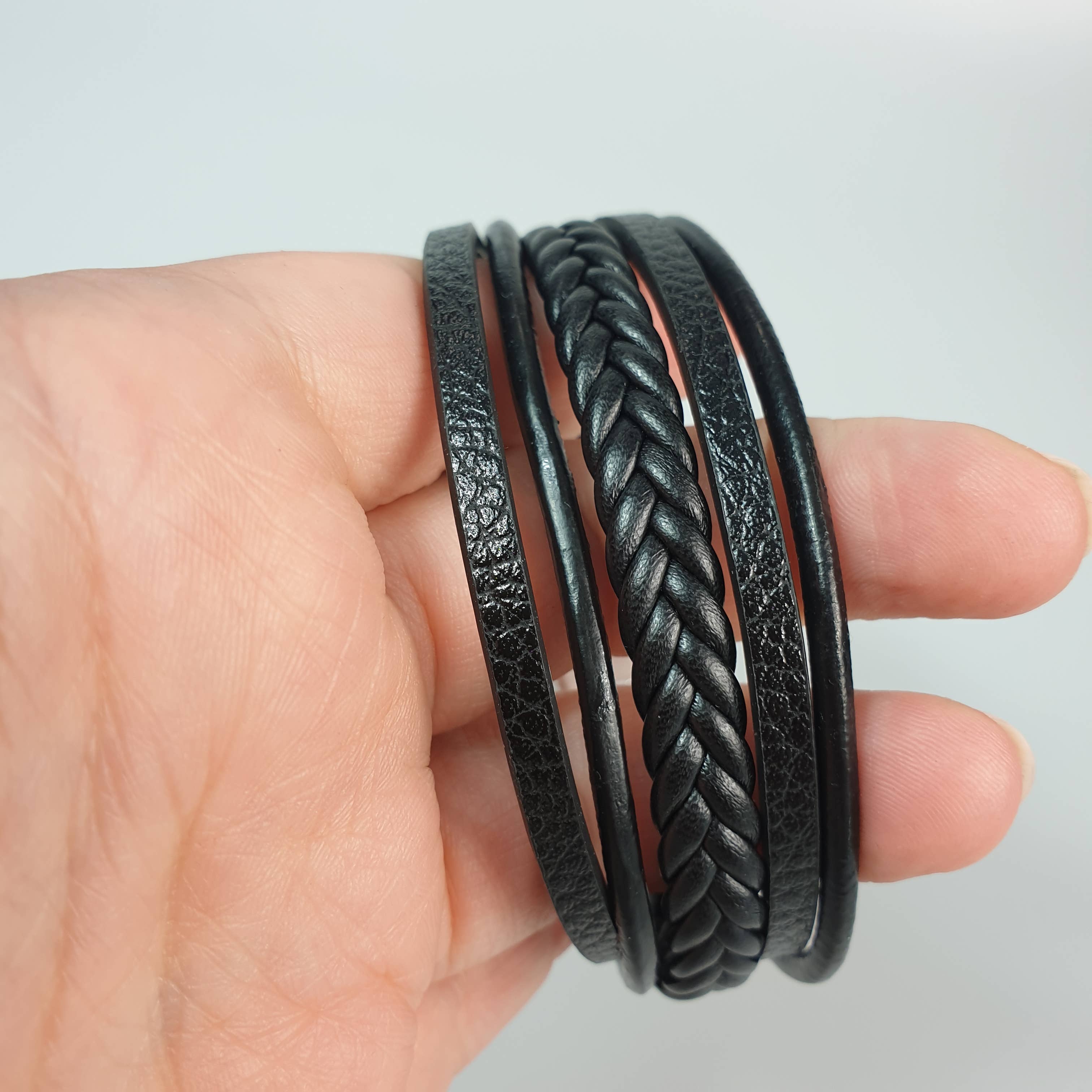 AmberLithuania - Wholesale Jewelry - Men's - Leather bracelet Armband for men Mans jewelry5