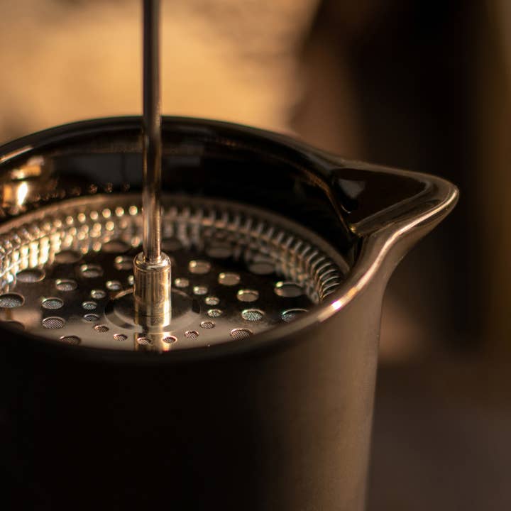 Ogo living - Wholesale French Press - Keygo 1.3l black matt porcelain French press5