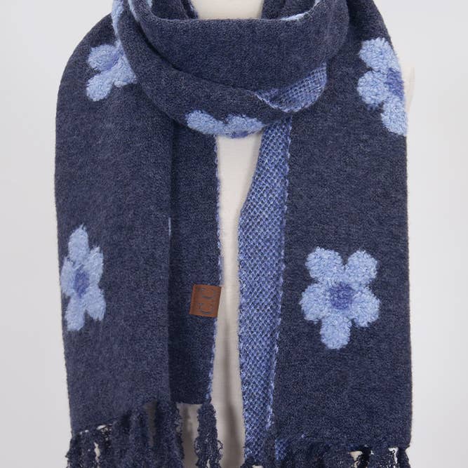 Hana - Wholesale Scarf - Women's - C.C Daisy Pattern Scarf17