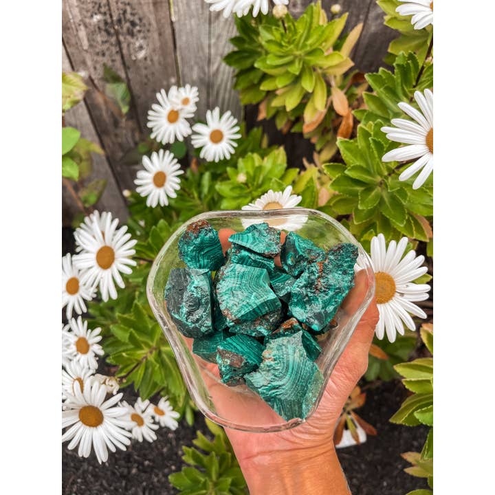 Tumbledshop - Venta al por mayor Piedras/cristales espirituales - Malaquita natural, malaquita verde cruda, protege del peligro