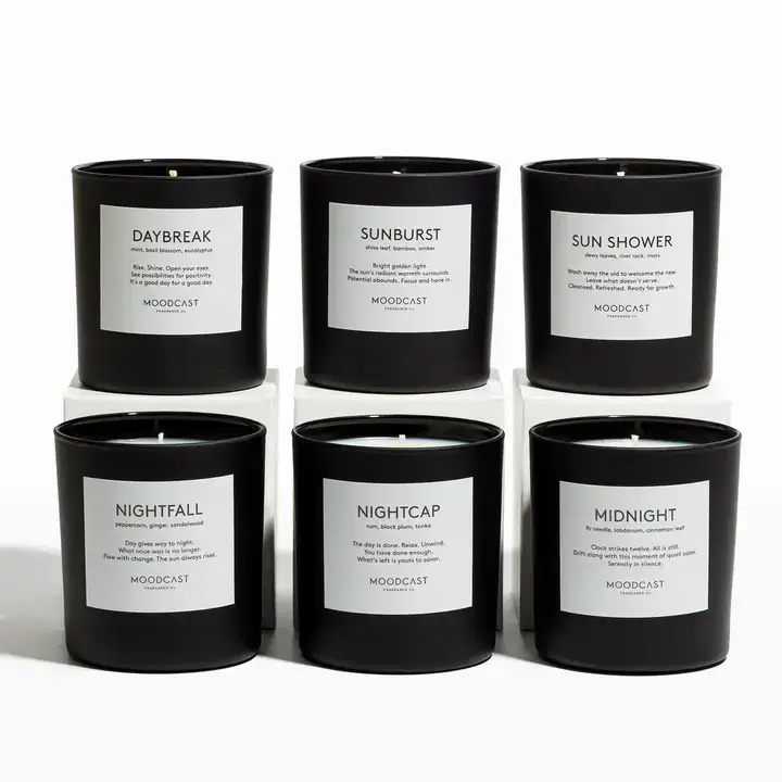 Moodcast Fragrance Co. - Wholesale Jar/Filled Candle - Coconut Wax Candle - Night & Day - Sweet Fog - 8oz Glass Jar5