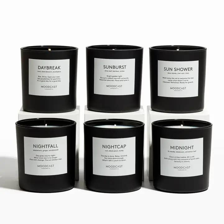 Moodcast Fragrance Co. - Wholesale Jar/Filled Candle - Coconut Wax Candle - Night & Day - Sweet Fog - 8oz Glass Jar5