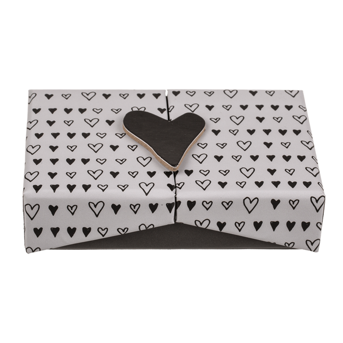 Out of the blue KG - Wholesale Gift Box - Black/white coloured surprise box, Heart,2