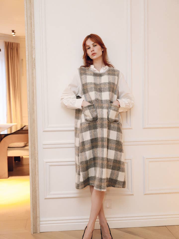 EASY MODE - Wholesale Dress - Women's - Loose patterned dress - 12185