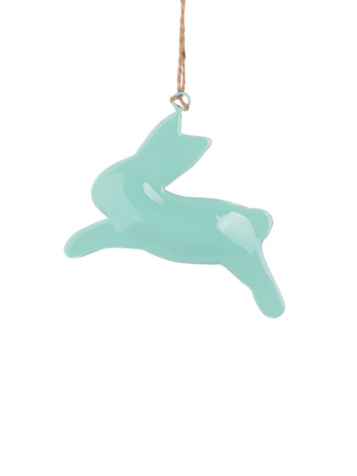 Mint Hanging Rabbit for wholesale by Shoeless Joe Ltd