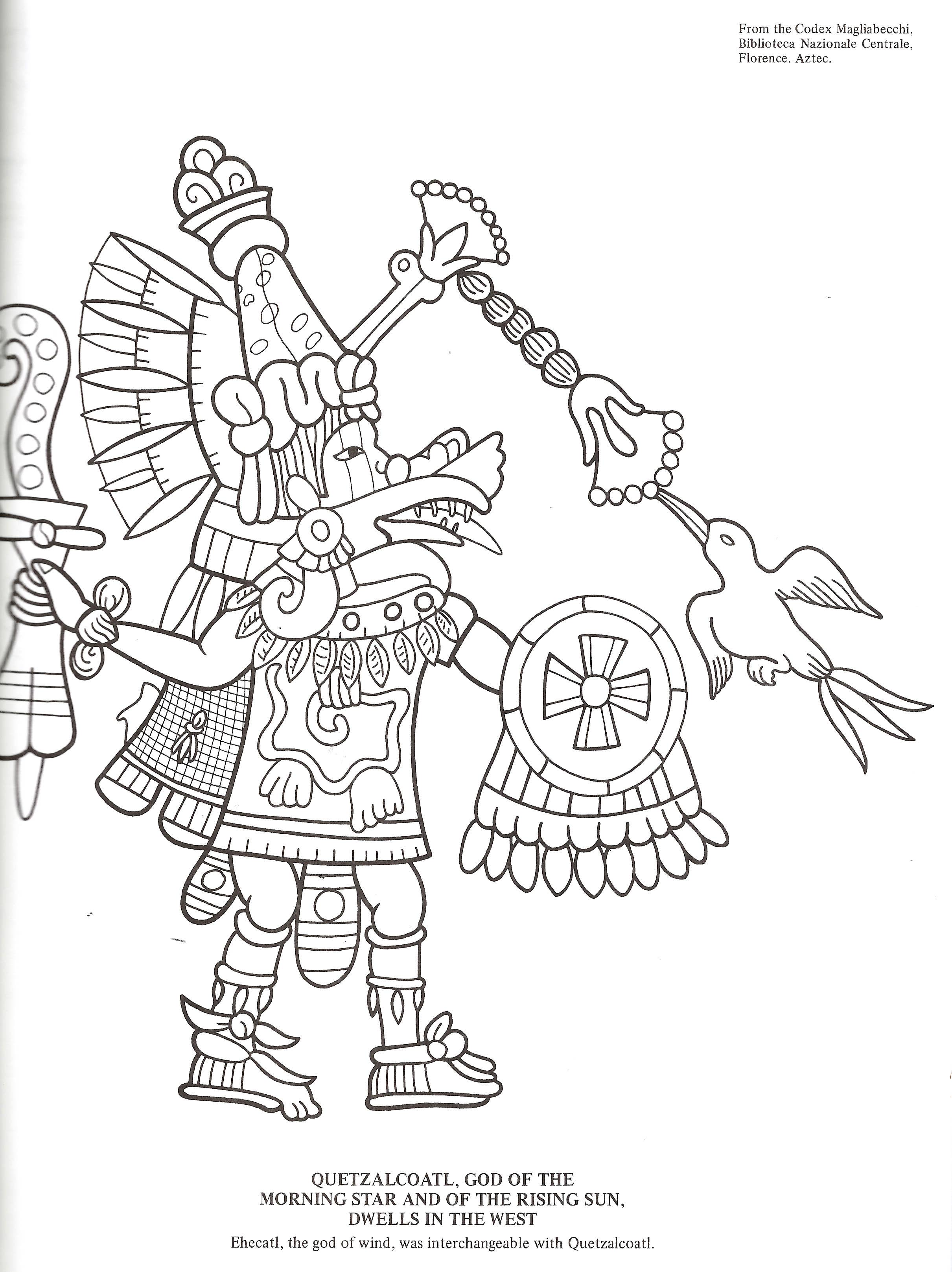 Bellerophon Books - Wholesale Coloring & Activity Book - Adult - A Coloring Book of Incas, Aztecs & Mayas1