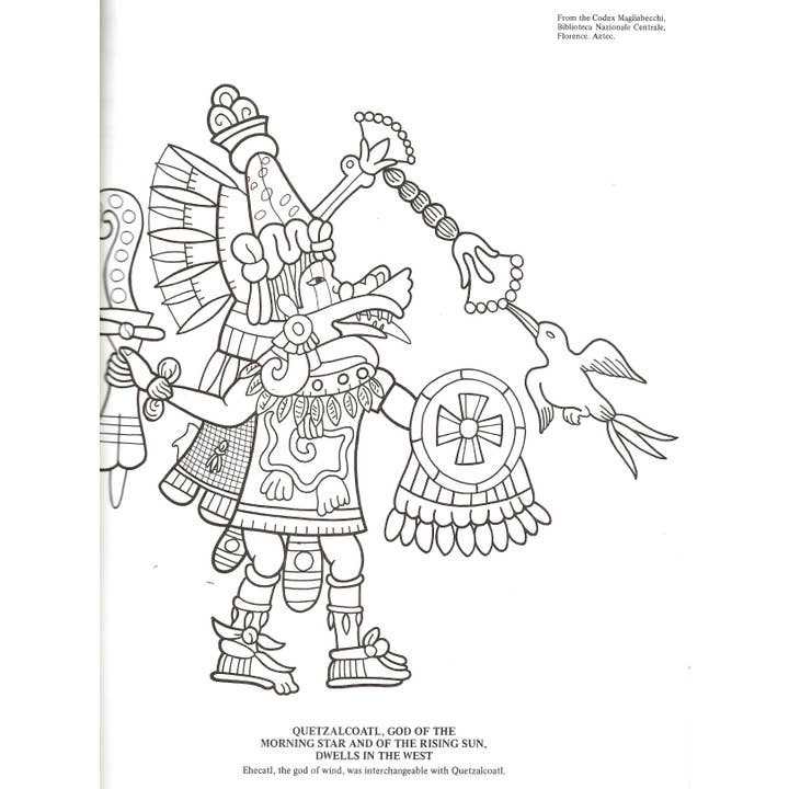 Bellerophon Books - Wholesale Coloring & Activity Book - Adult - A Coloring Book of Incas, Aztecs & Mayas1