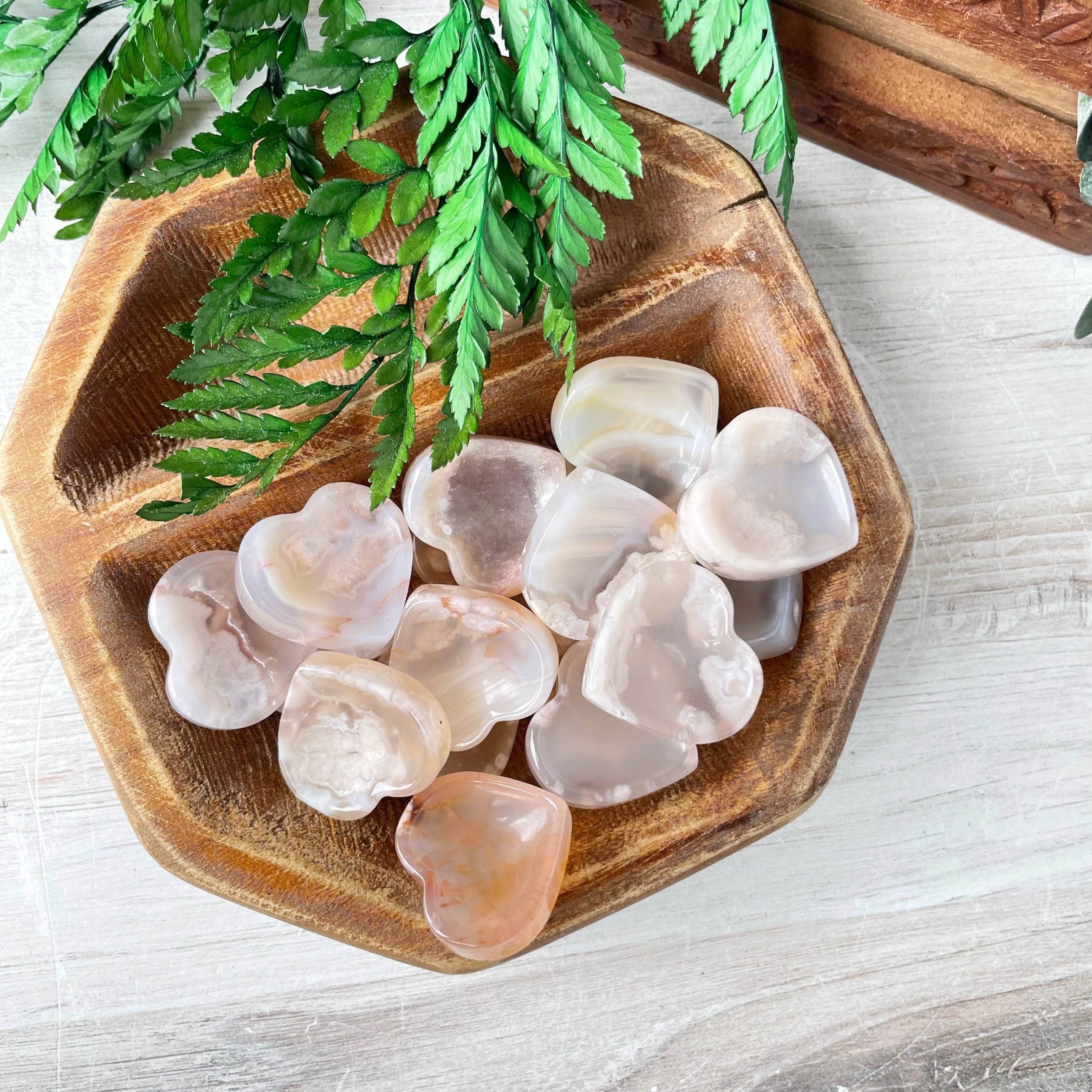 Ewelina Pas Jewelry - Venta al por mayor Bandejas/platos/boles decorativos - Mini cuenco de ágata floral en forma de corazón12